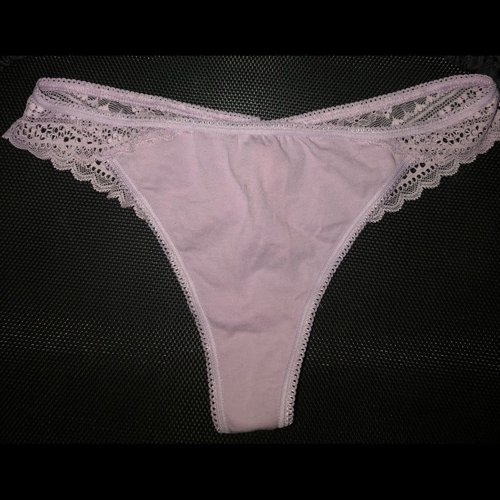 NWT Victoria’s Secret lilac lace thong.